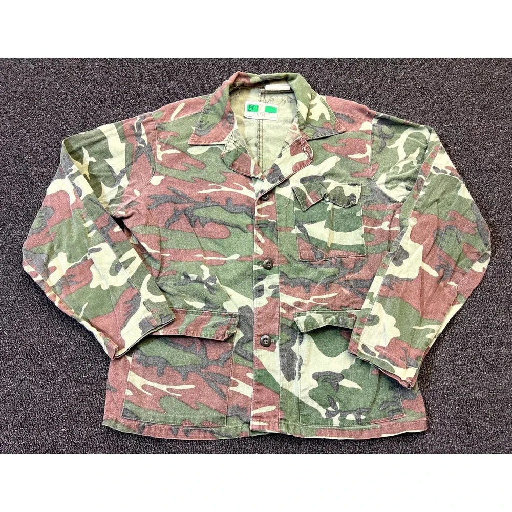 Vintage Game Winner Sportswear Hunting Jacket Mens Medium 40-42 Green Camouflage